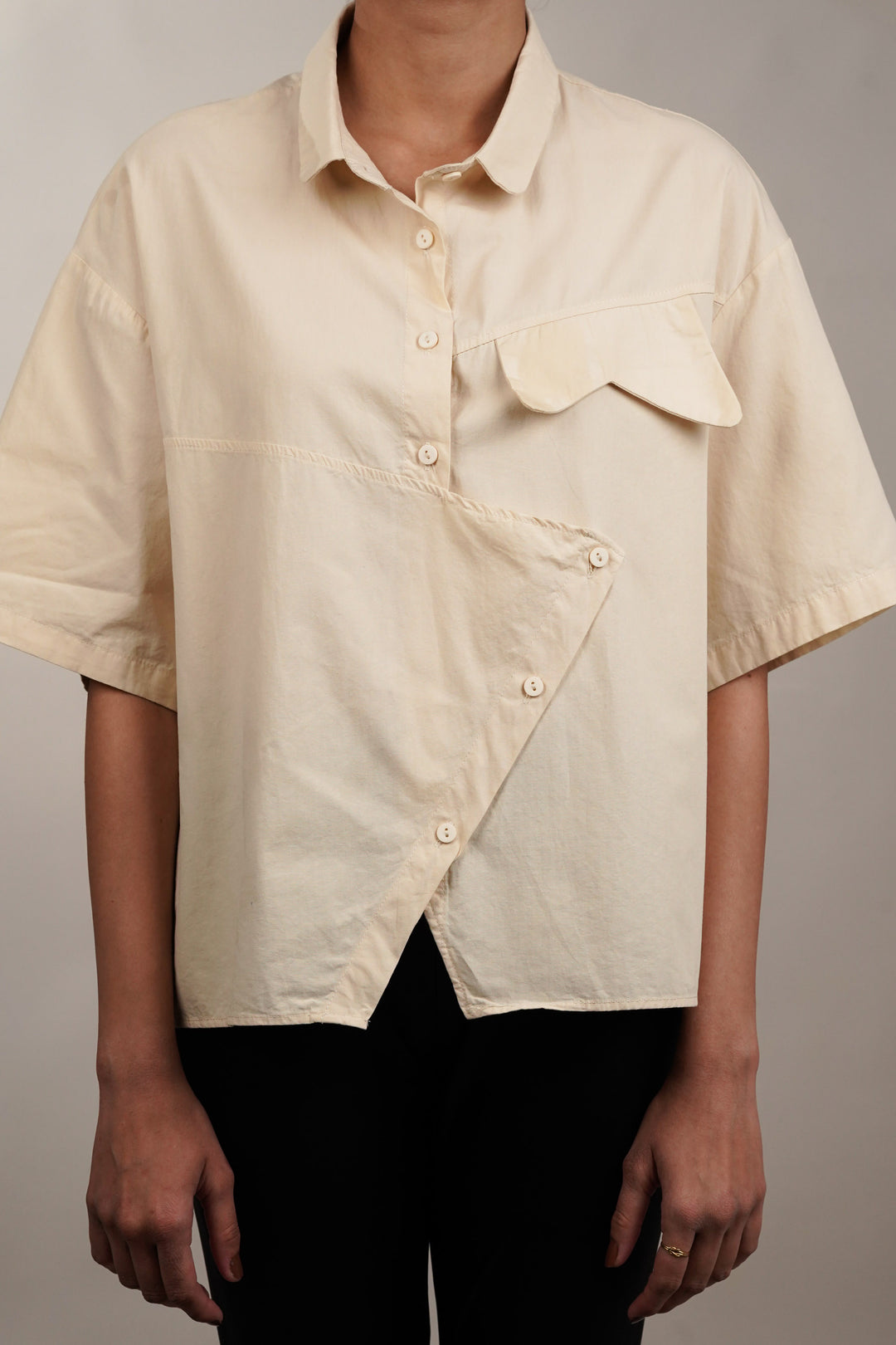 Vanilla Essence Oversized Shirt for Women