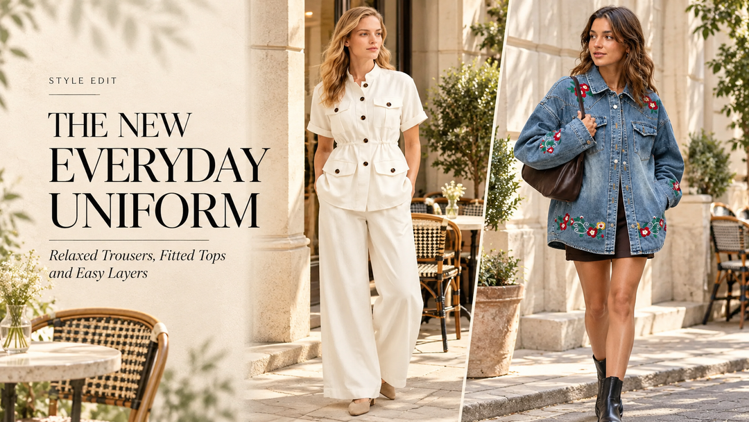 The New Everyday Uniform: Relaxed Trousers, Fitted Tops and Easy Layers