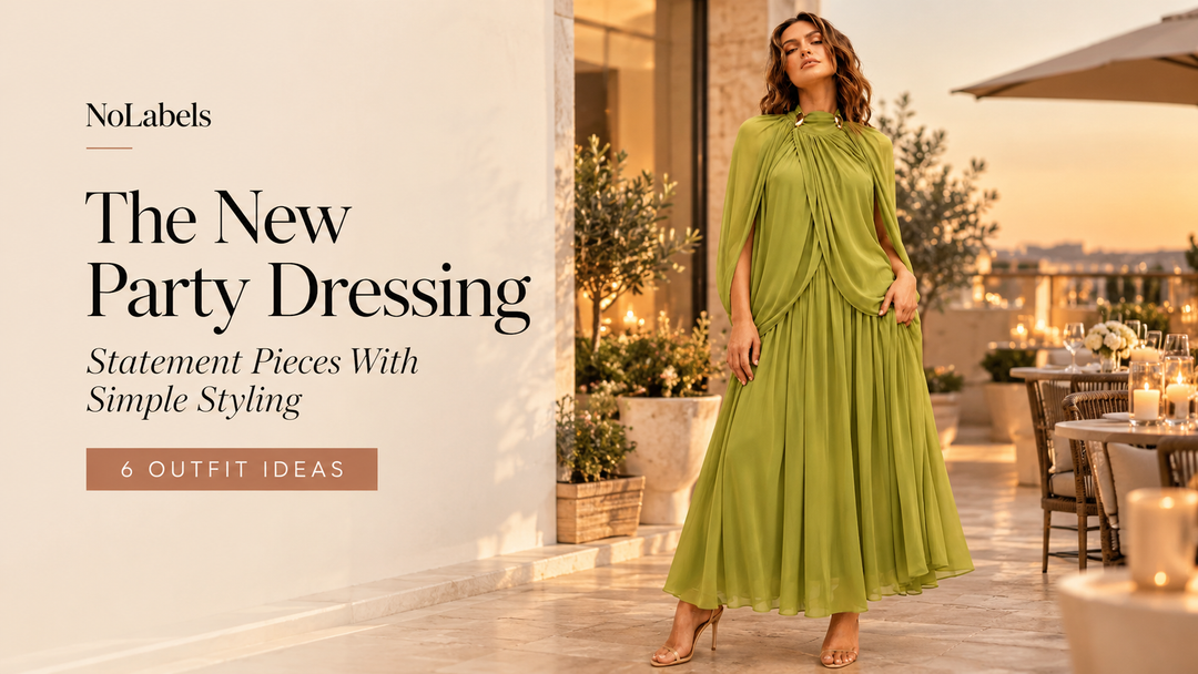 The New Party Dressing: Statement Pieces With Simple Styling