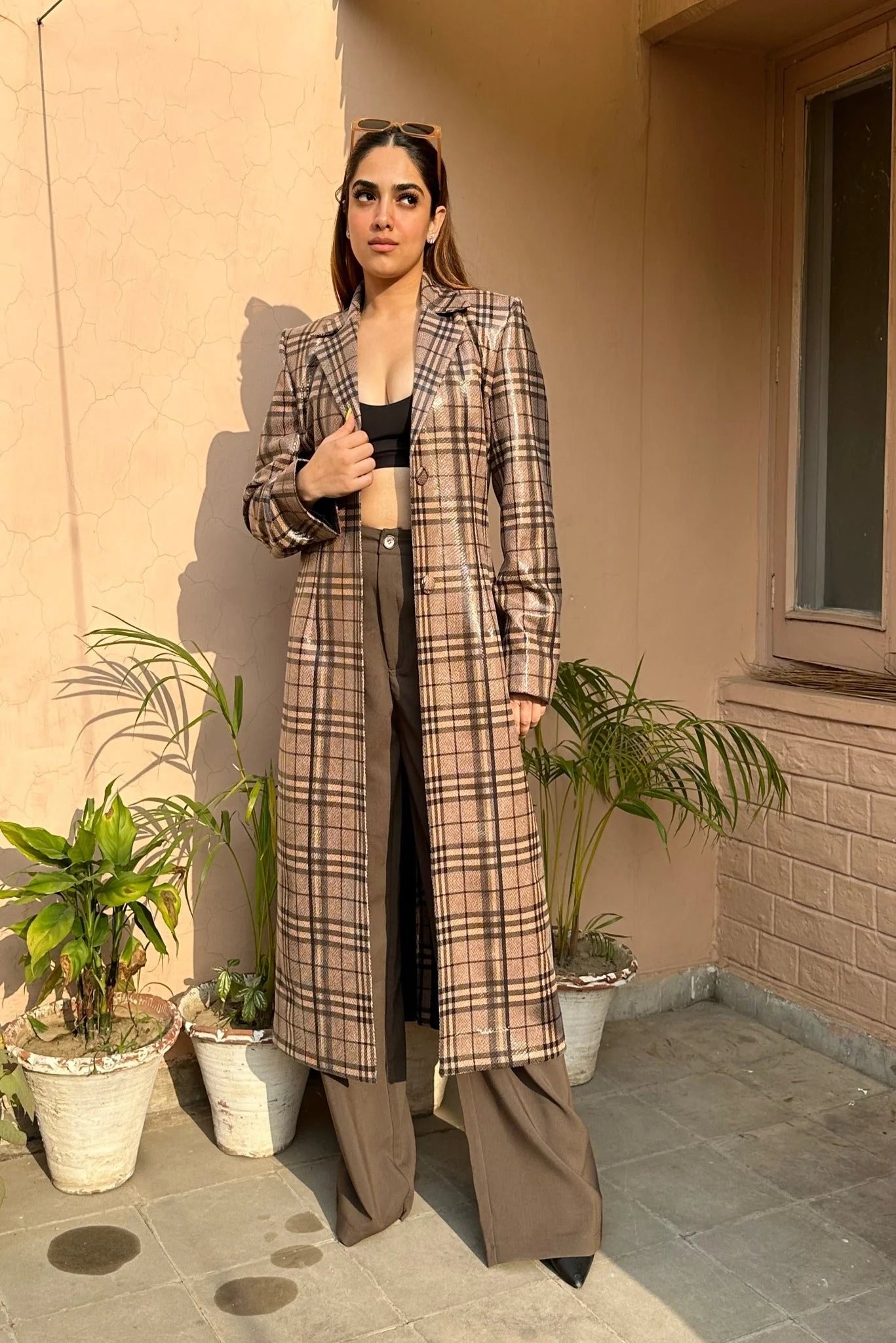 exclusive collection of winter long coat/jackets trench coat A Line style  girls stylish coat design 