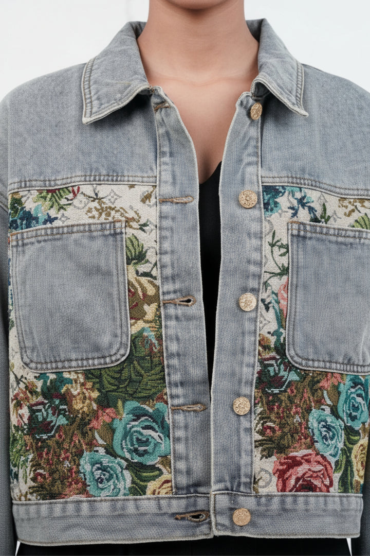 Floral Breeze Denim Jacket