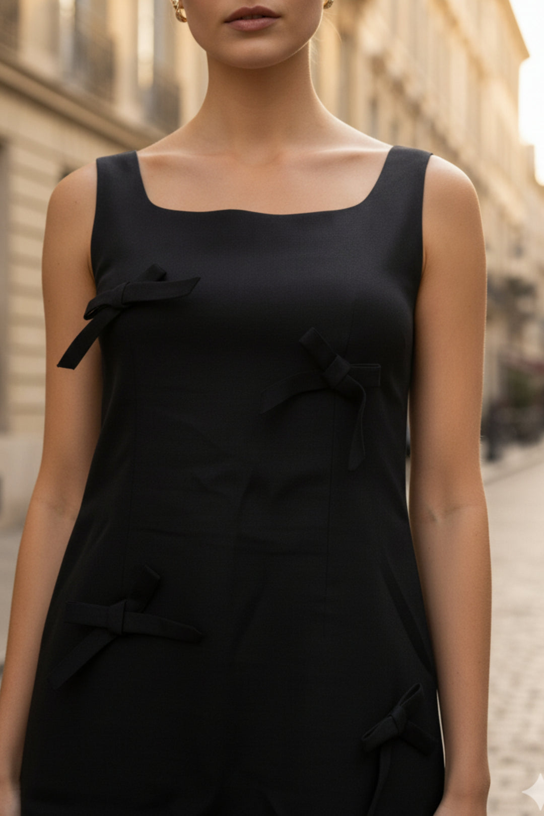 Sadie Black Bow Dress