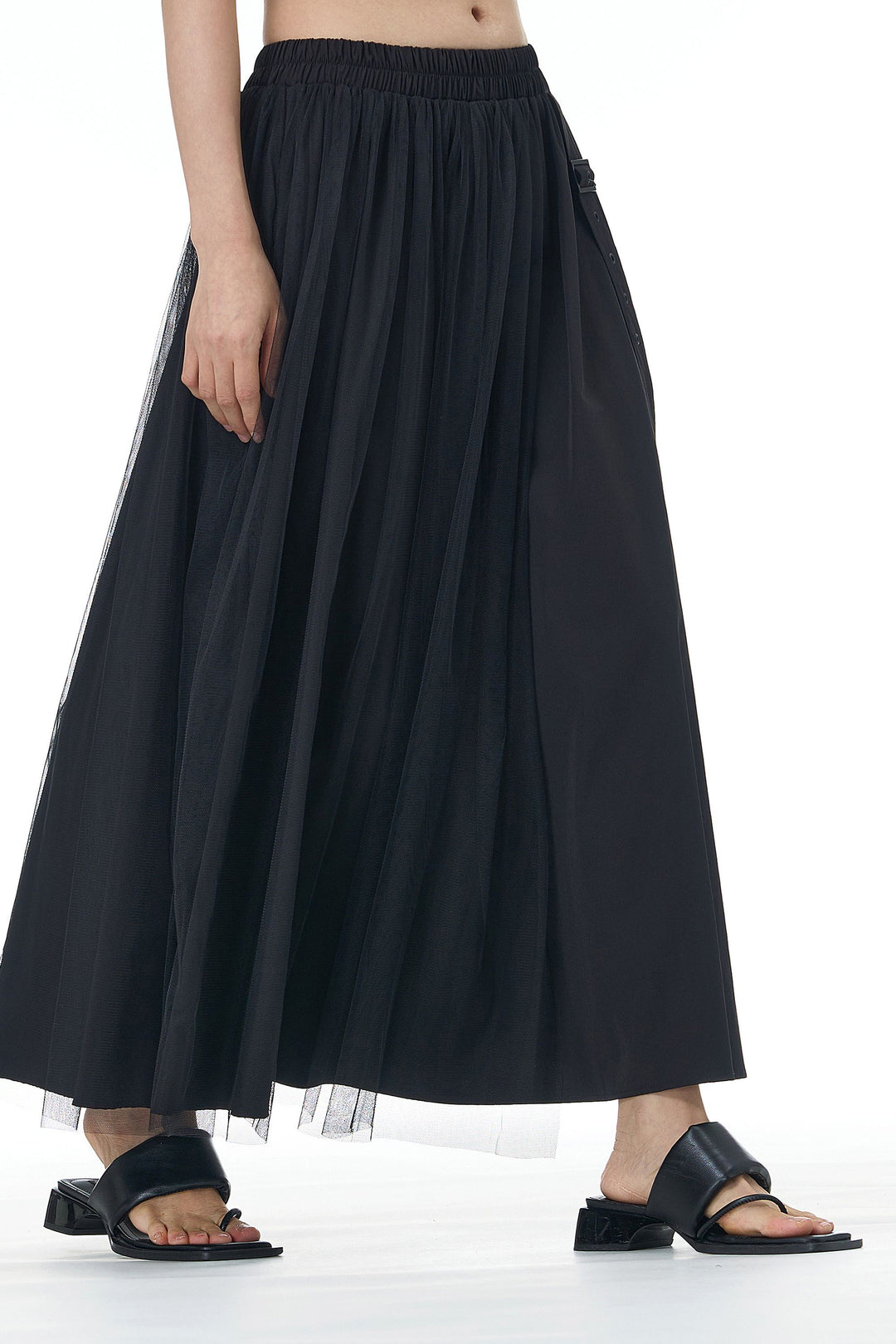 Blackout Mesh Belted skirt