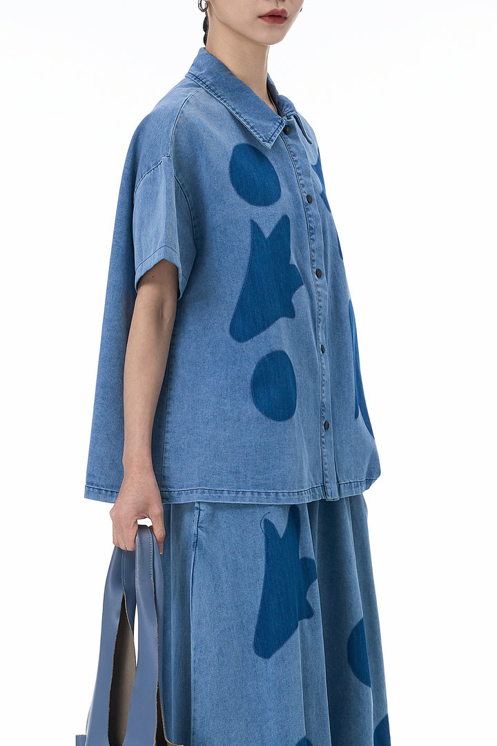 Blue Canvas Denim Shirt