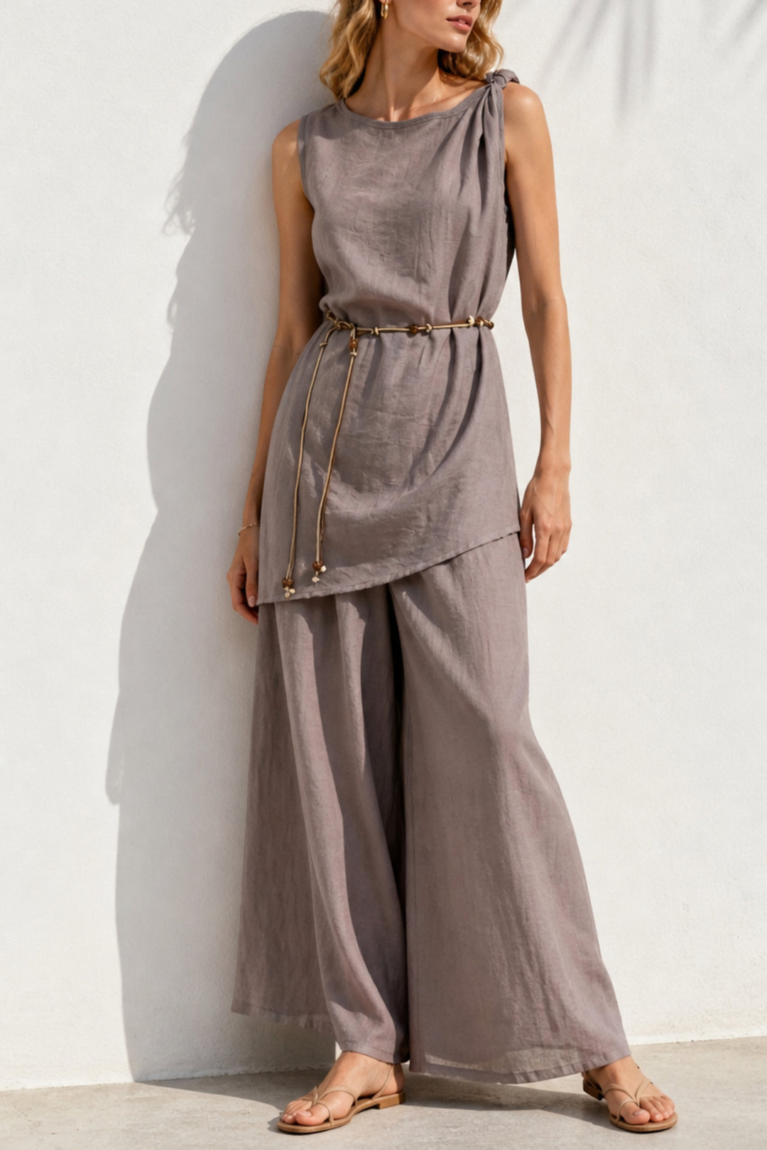 Aeris Taupe Knot Co-ord
