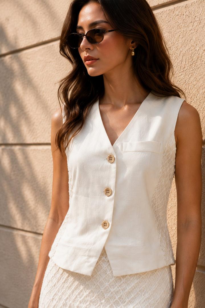 Ivory Lumière Lace Co-ord