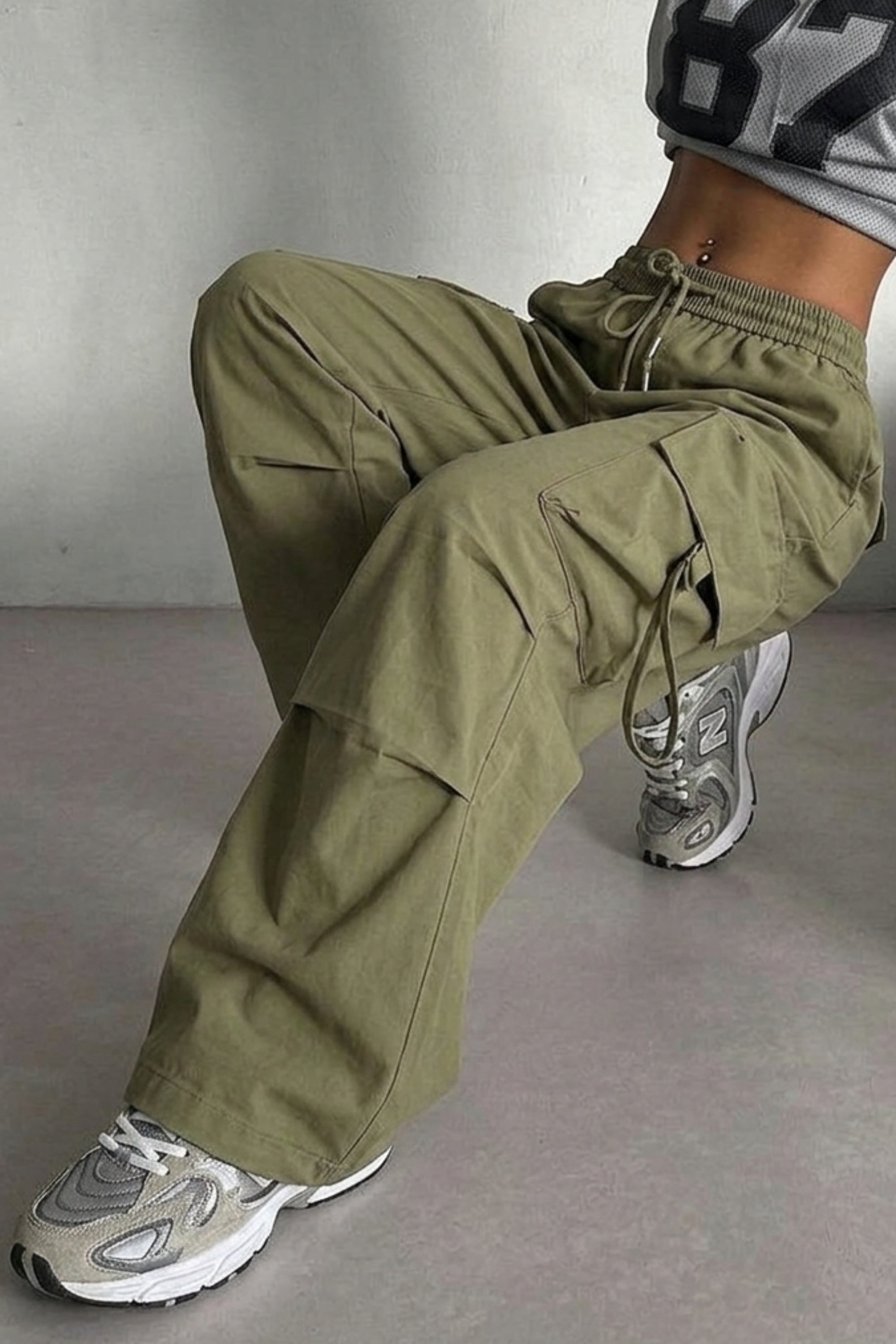Camo Flex Cargo Pants | Oversized Street Style Cargo Pants – Nolabels