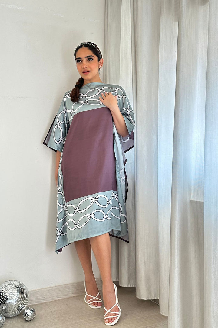 NoLabels luxury dress showcasing scarf design for women