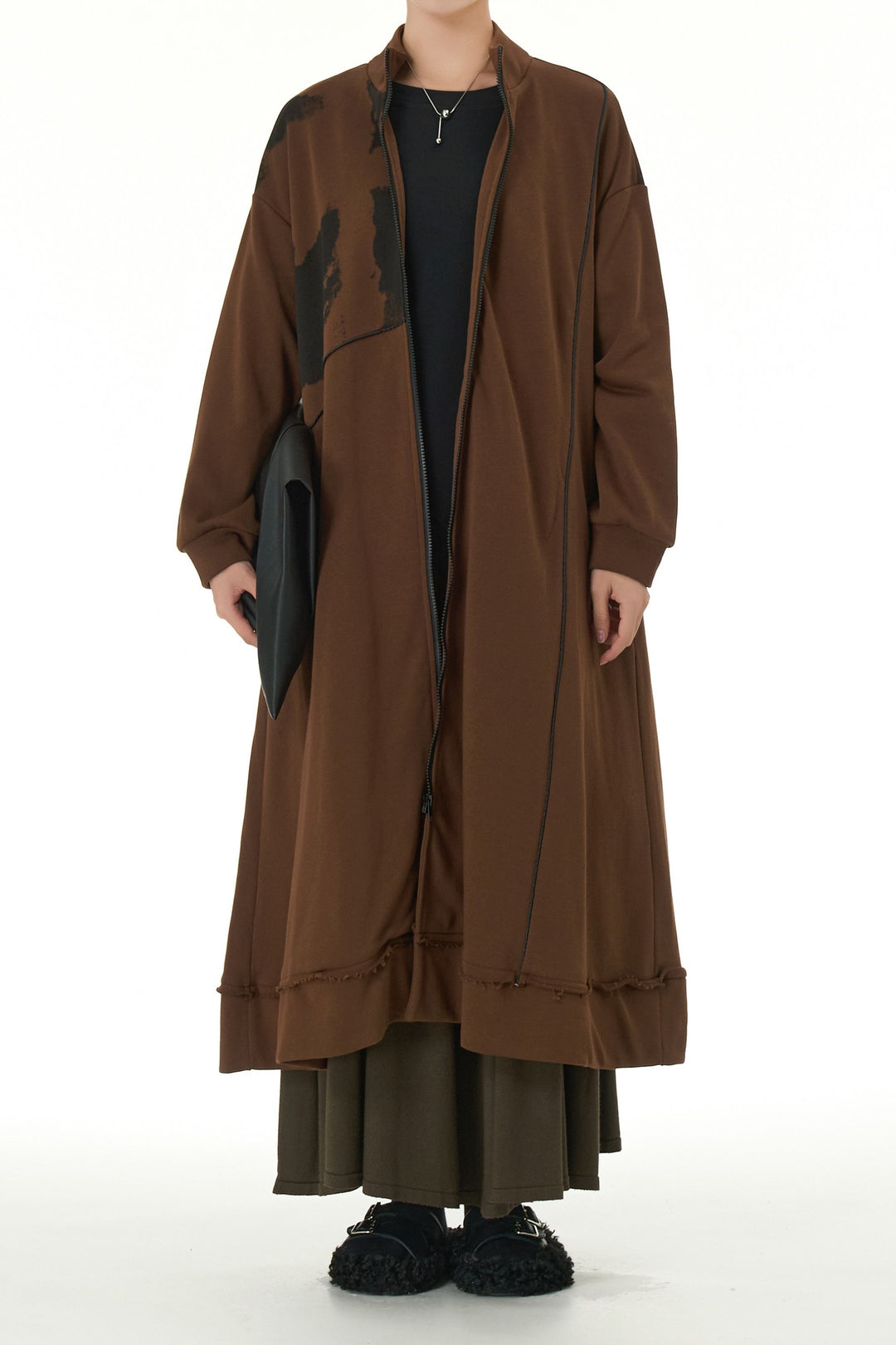 Oversized trench coat dress for women