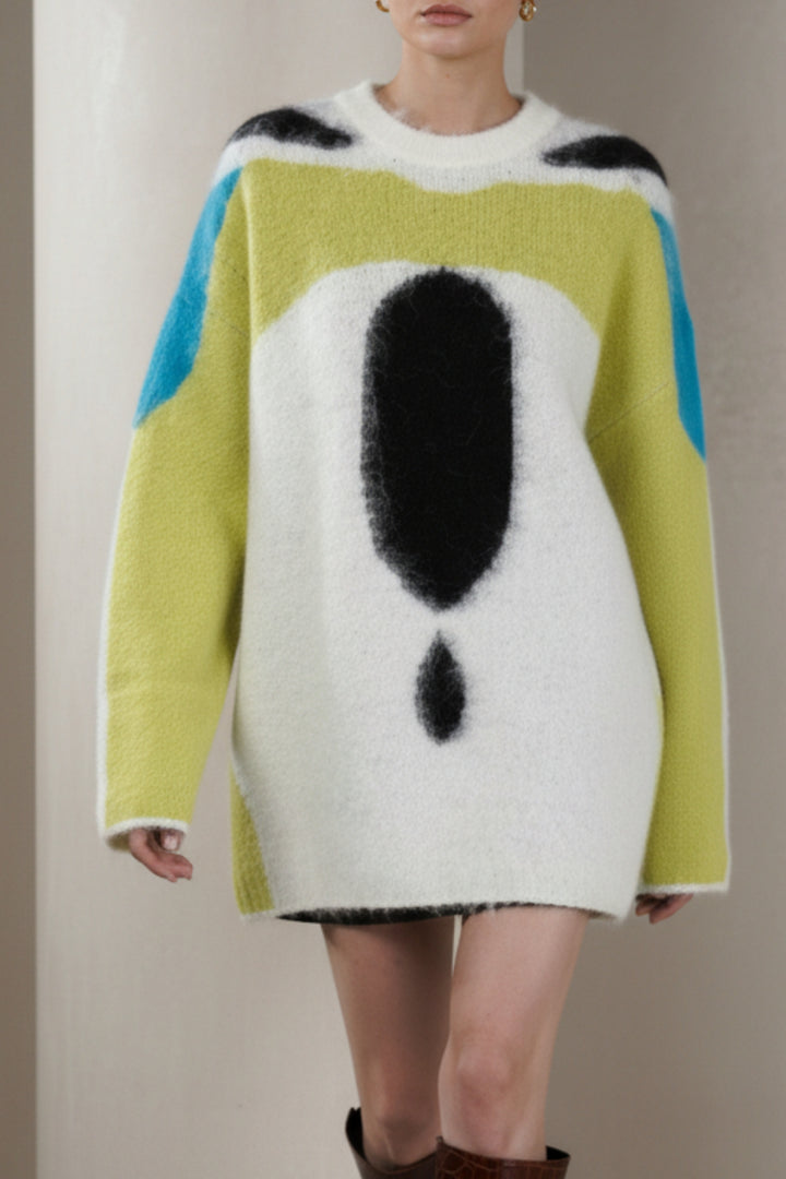 Snowy Cloud Oversized Sweater