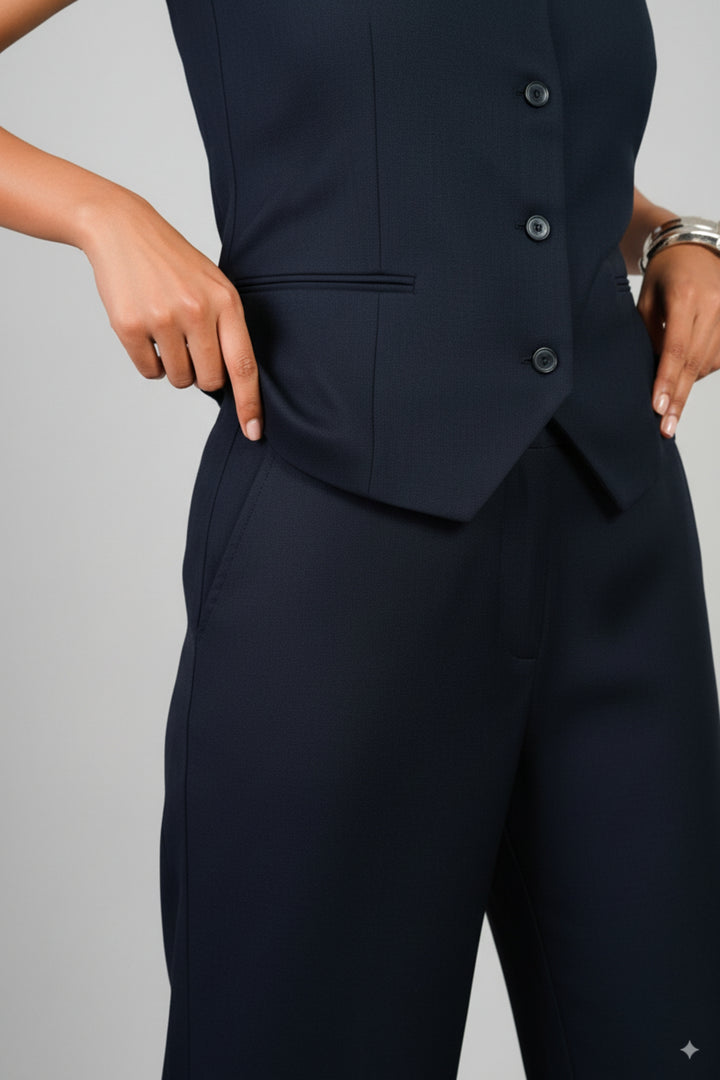 Tres chic Waistcoat and Pants Coord Set