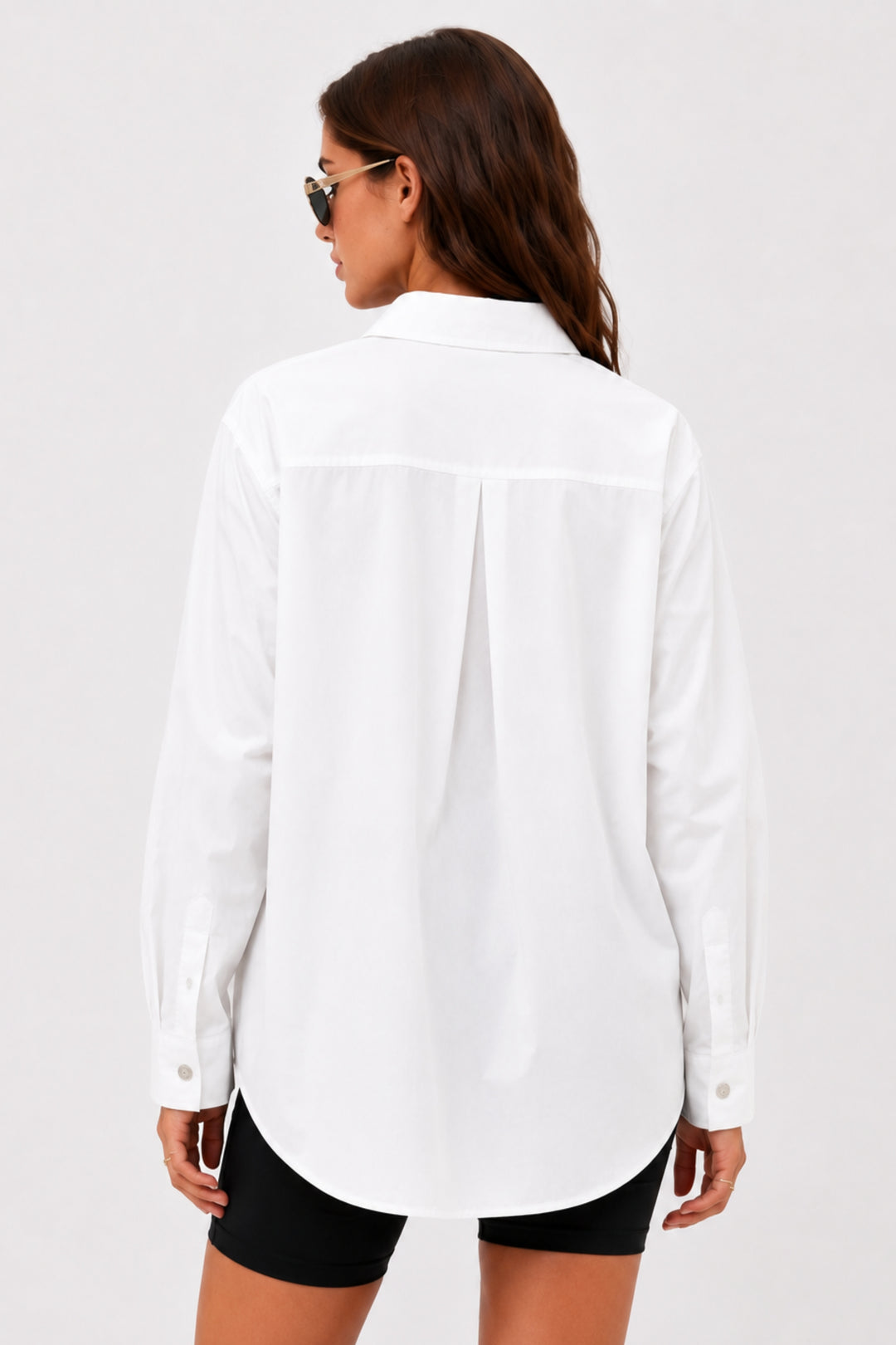 Ornate Button White Shirt