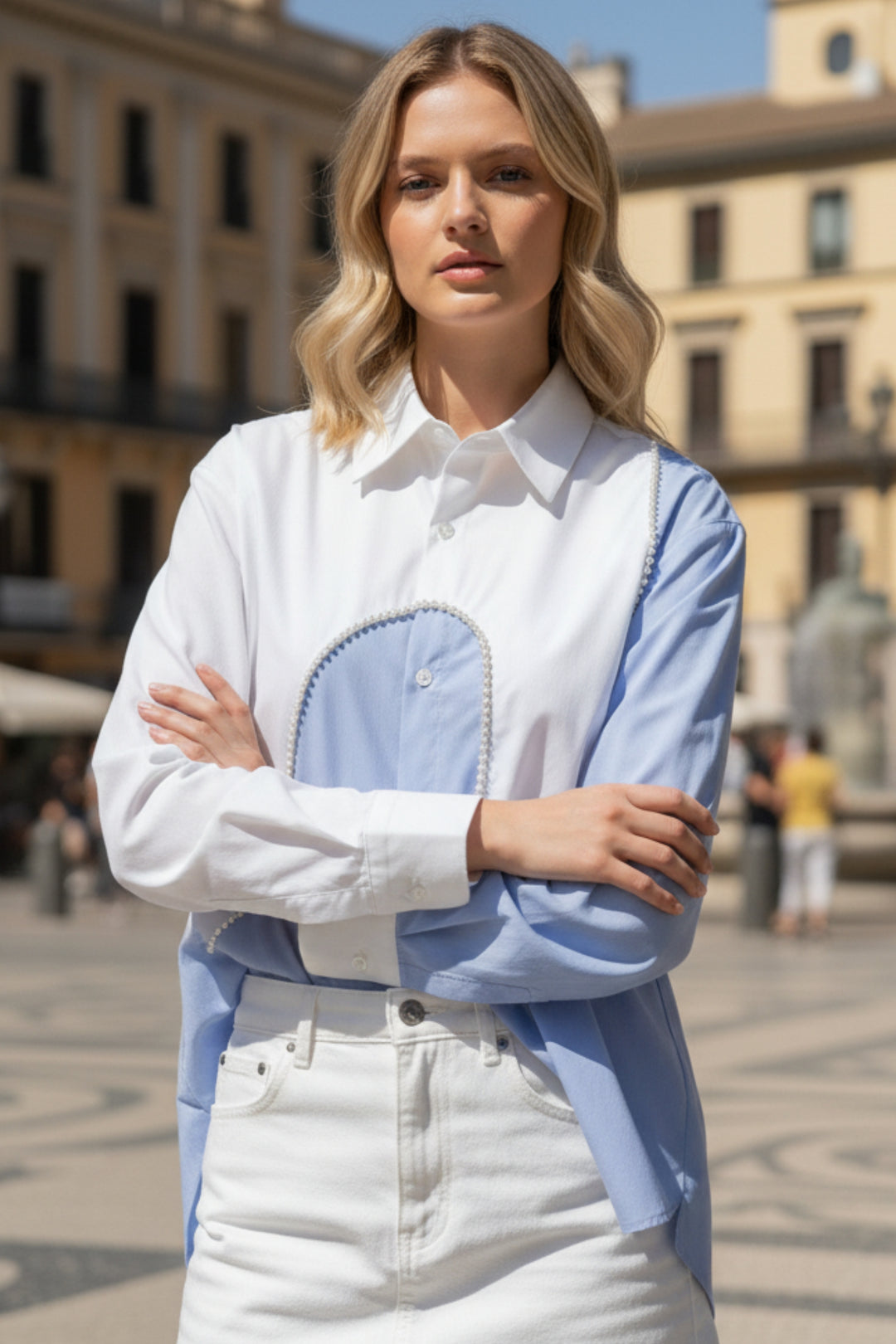 Cloudline Contrast Pearl Shirt