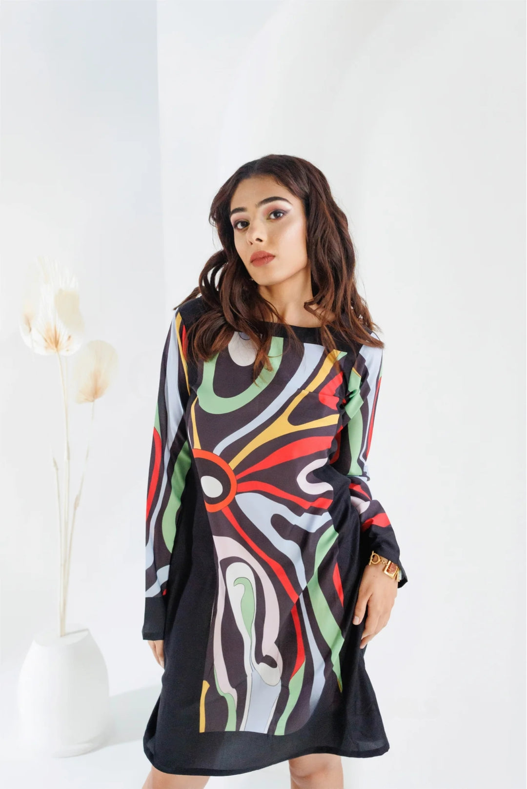 Electric Abstract Dress with modern design