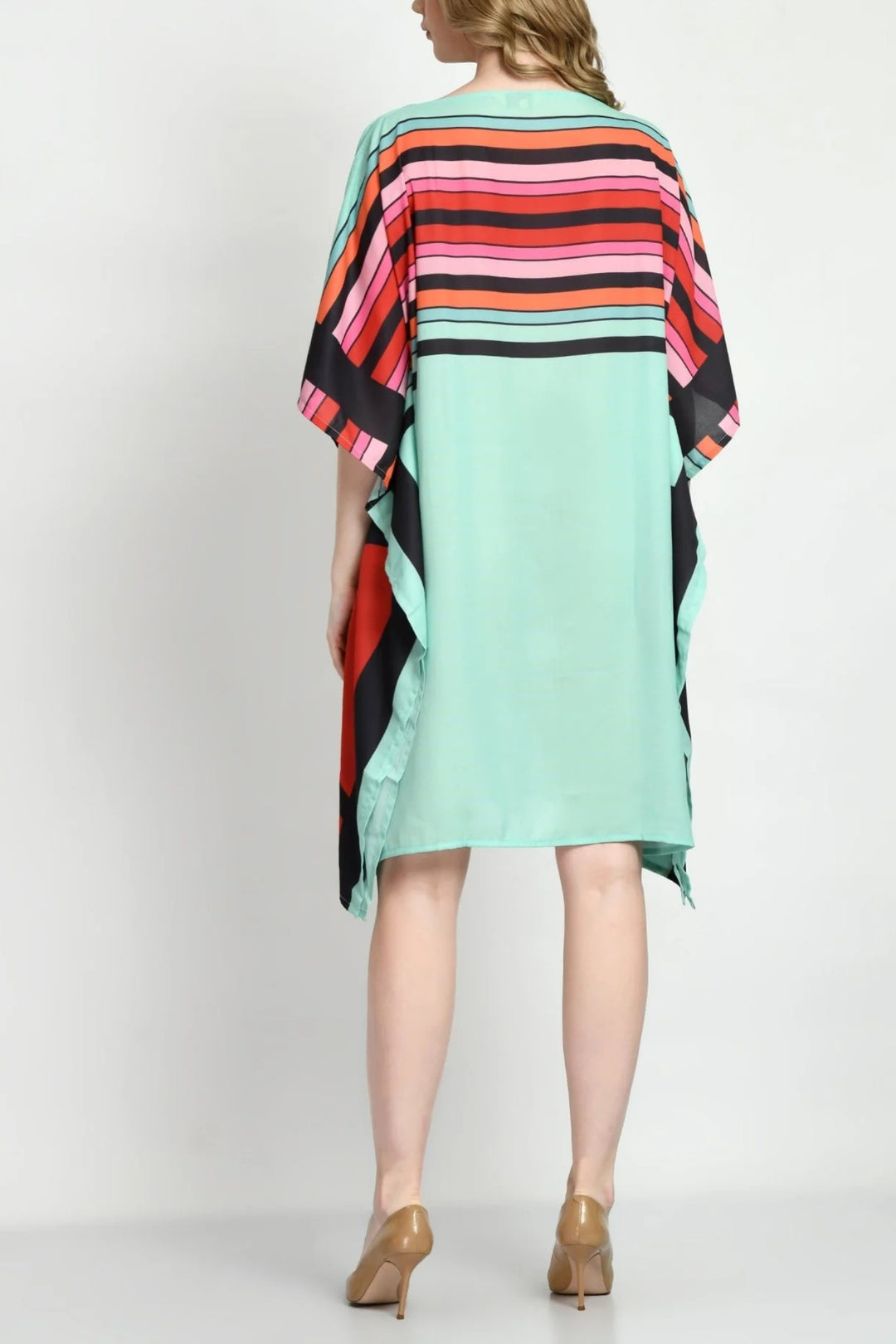 Green Breezy Kaftan Dress