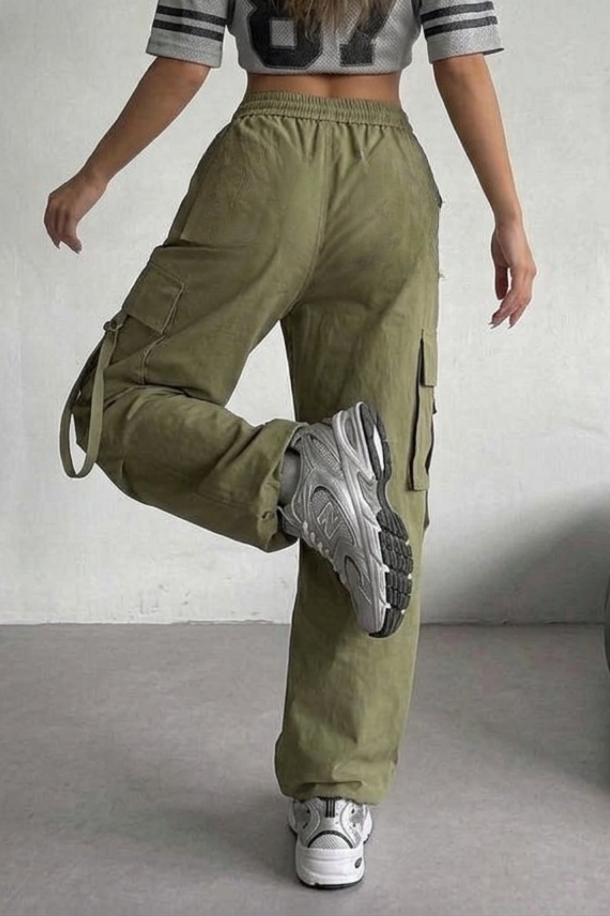 Camo Flex Cargo Pants | Oversized Street Style Cargo Pants – Nolabels
