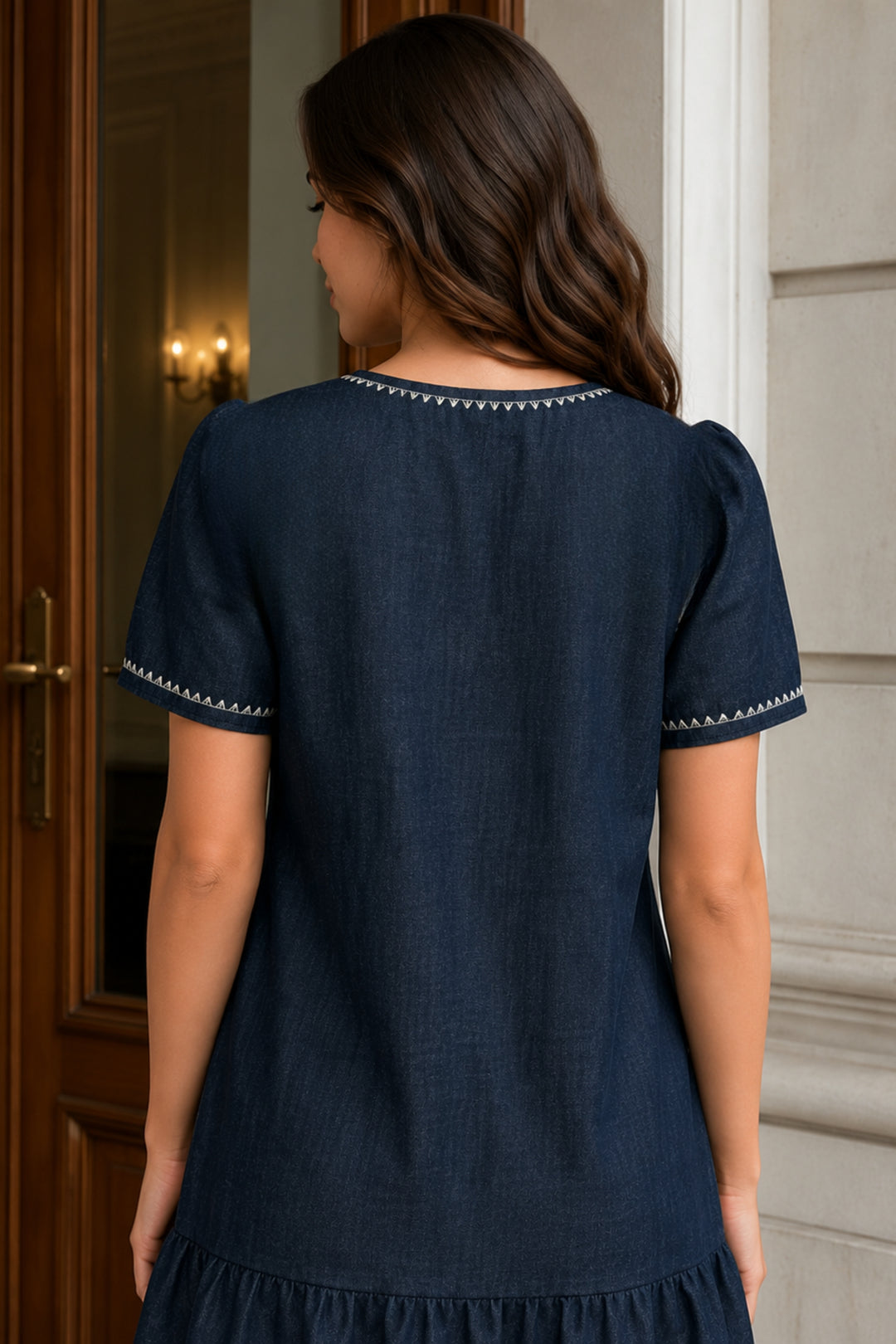 Soft Denim Shift Dress