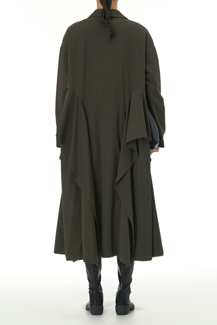 
Oversized shirt dress for casual wear