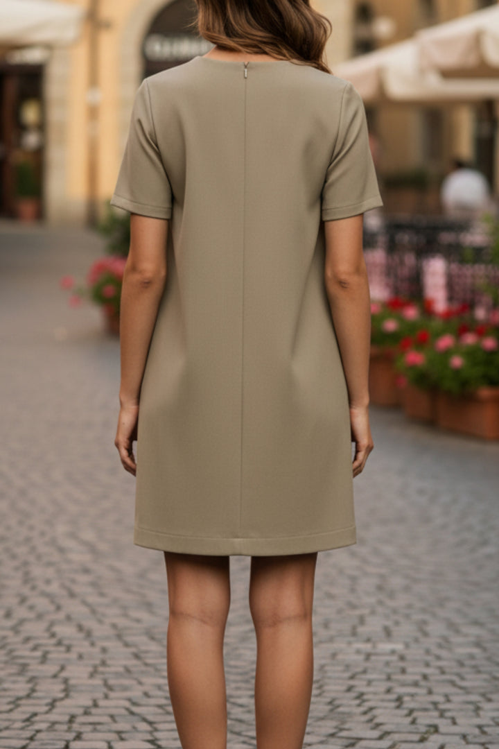 Maeve Greige Shift Dress