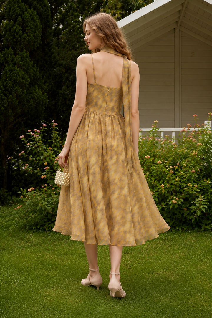 Sunlit Haze Scarf Dress
