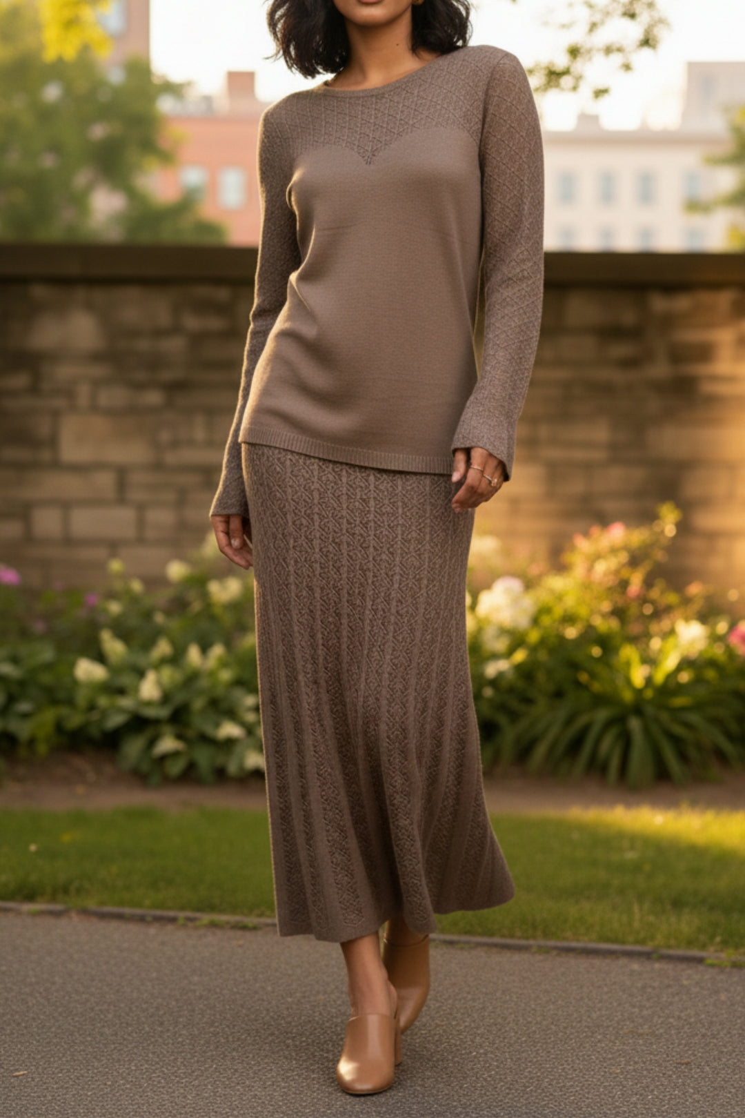 Stone Sage Knit Coord Set