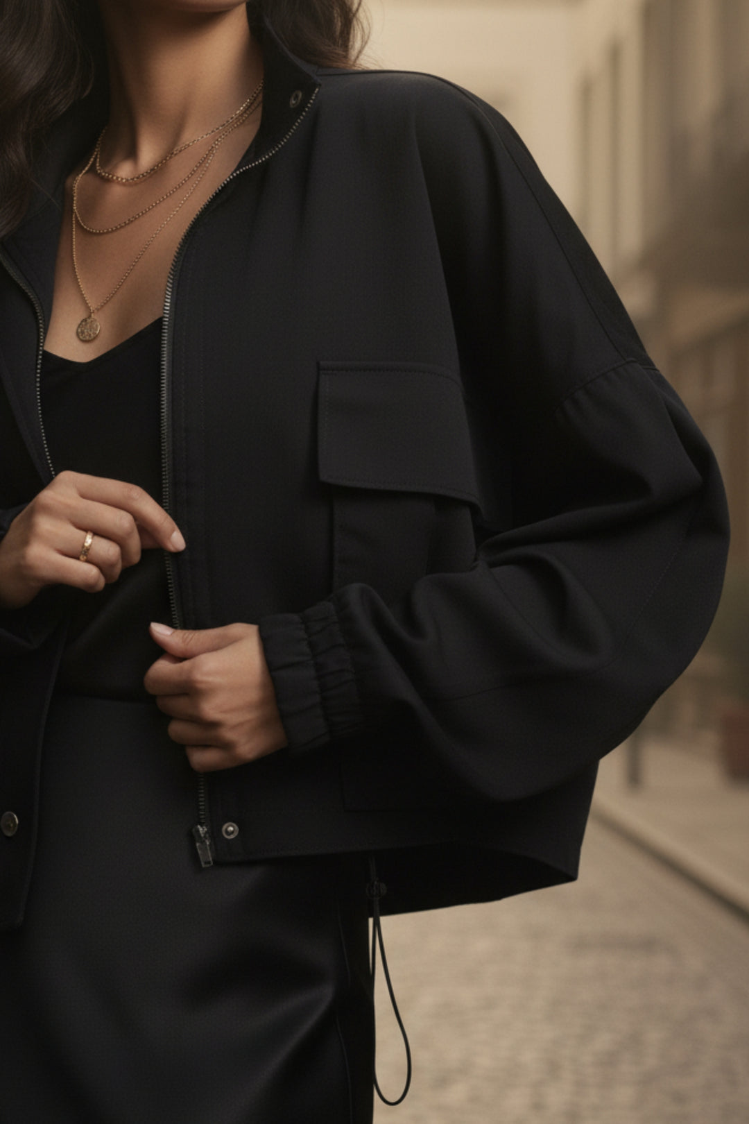 Dope Oversized Cropped Jacket