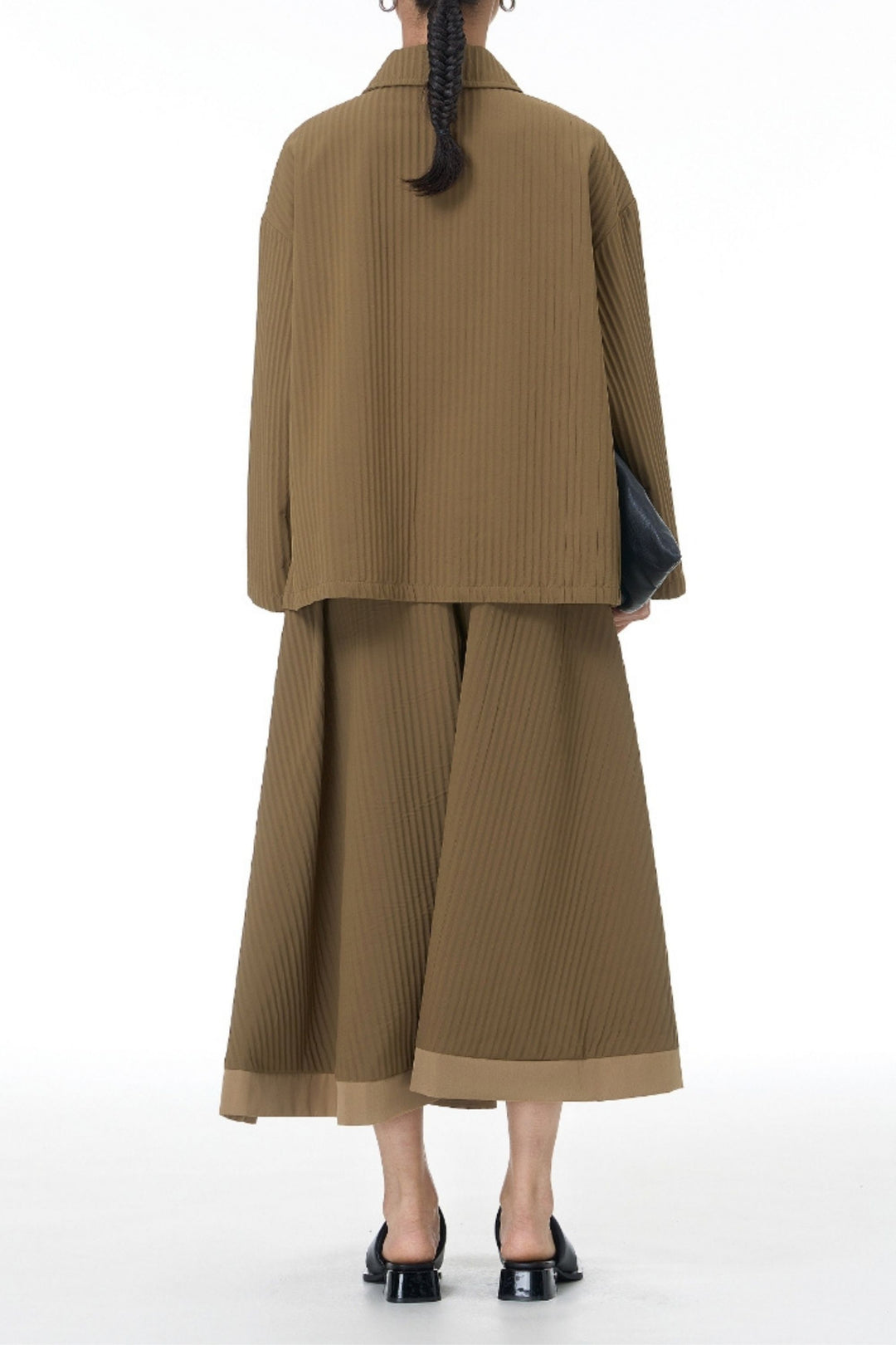 The Dark Weave Beige Co-ord