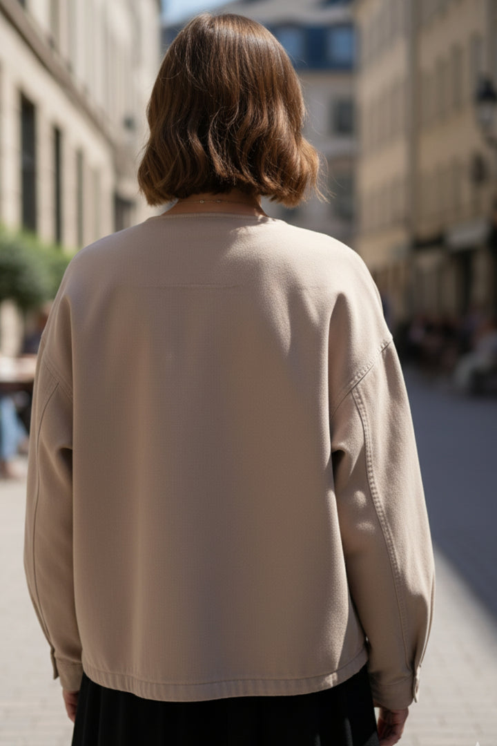 Wheat Drop Shoulder Jacket
