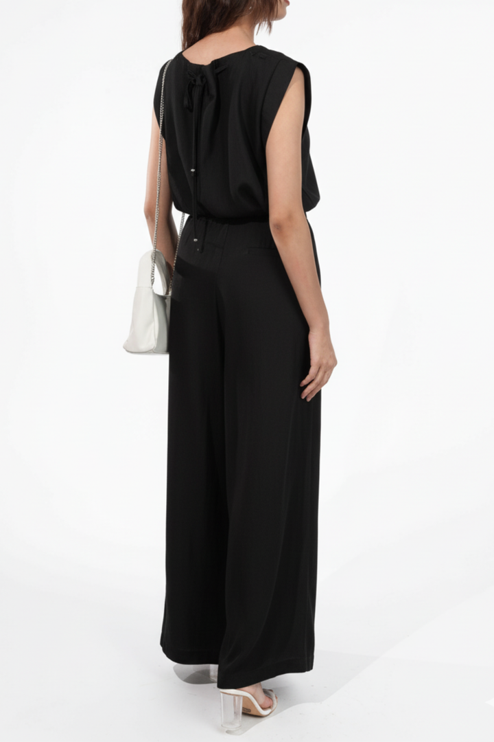 Poof Black Denim  Co-ord Set