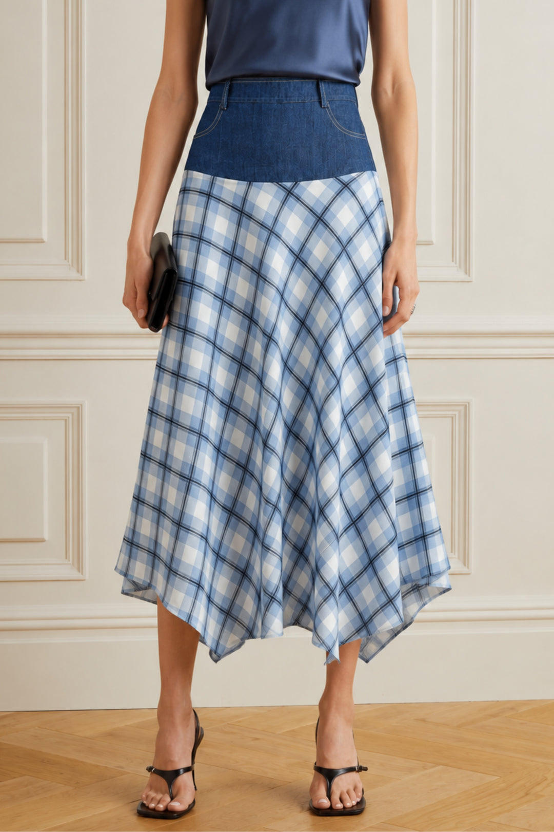 Asymmetric skirt for women
