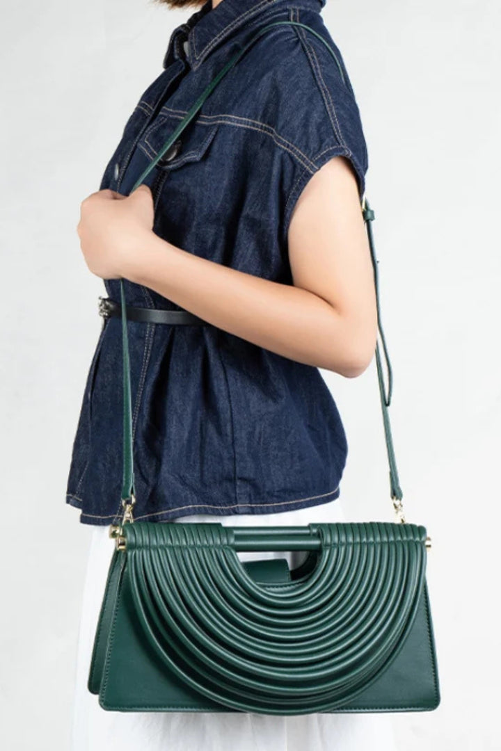 Emerald Arc Shoulder Bag