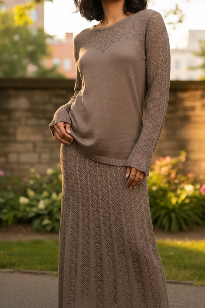 Stone Sage Knit Coord Set