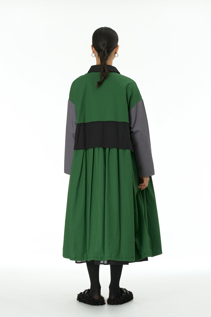 Green Oversized Streetwear Dress