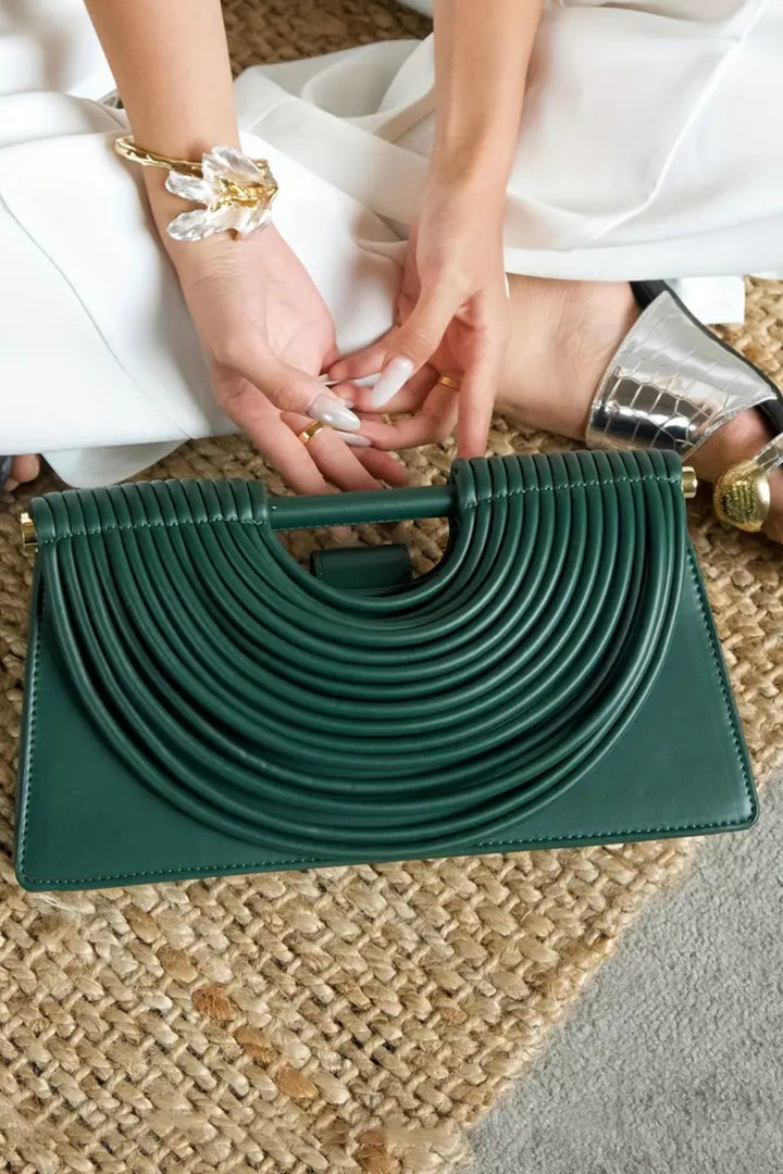 Emerald Arc Shoulder Bag
