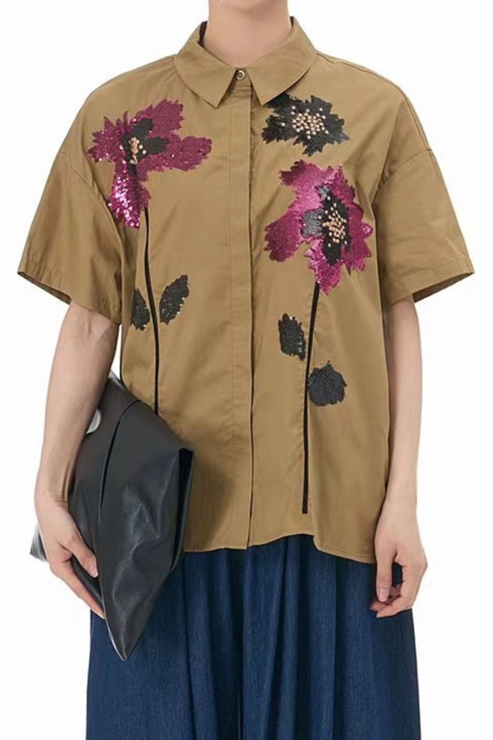 Stylish oversized shirt for vacation