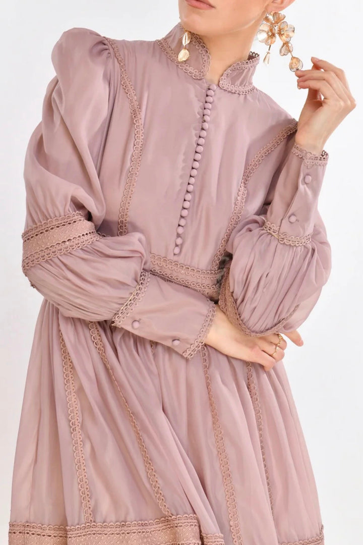 Vintage Rose Cutwork Dress
