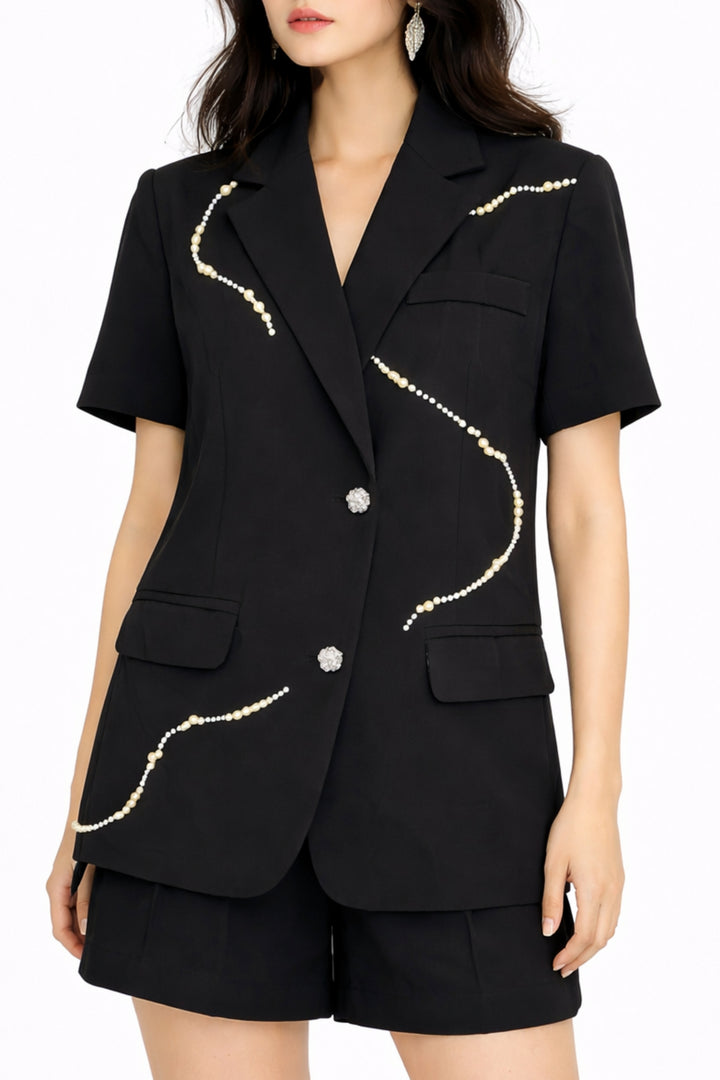 Noir Serpentine Blazer