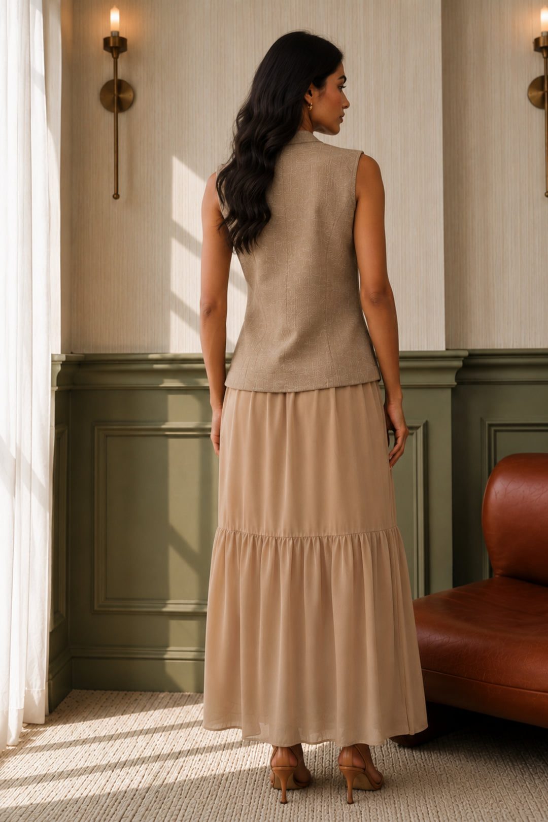 Sand Safari Vest & Skirt Co-ord