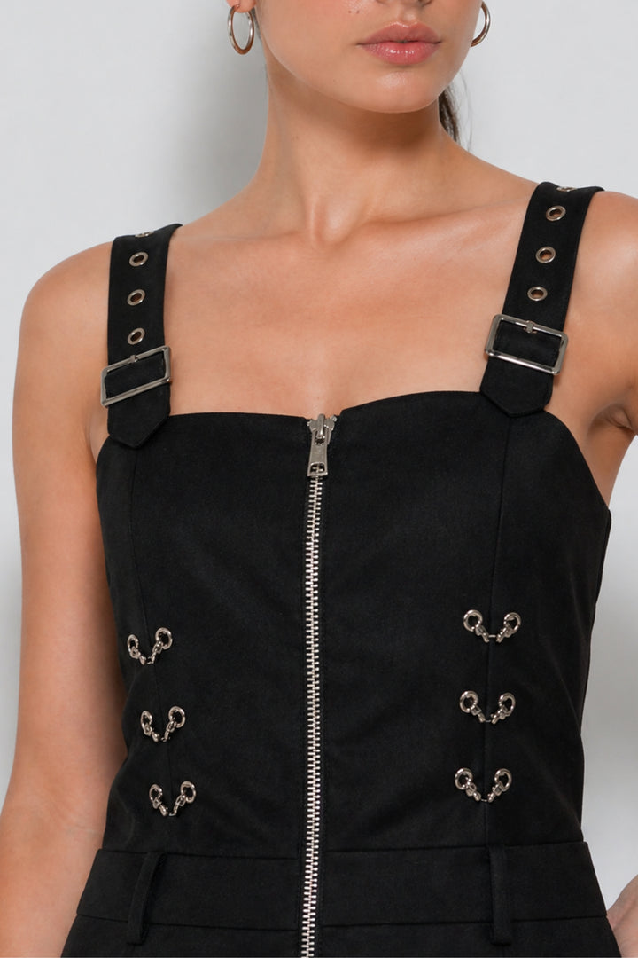 Brooke Black Mesh Dress