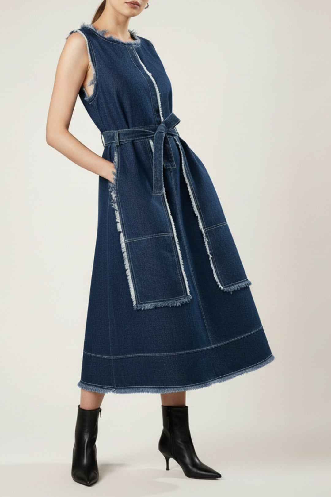Edge Blue Denim Dress