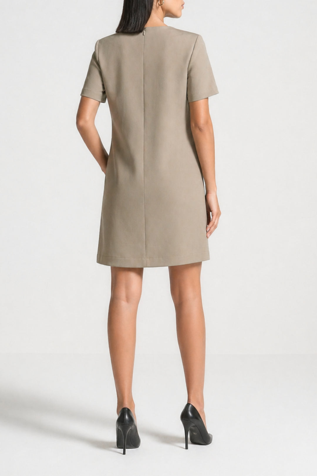 Maeve Greige Shift Dress