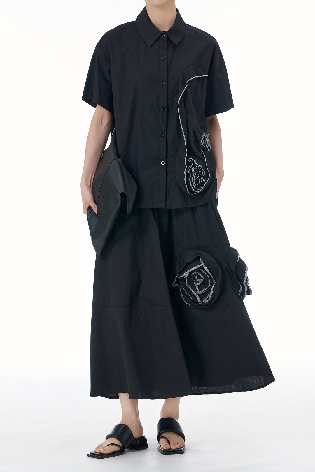 Black skirt coord sets for women