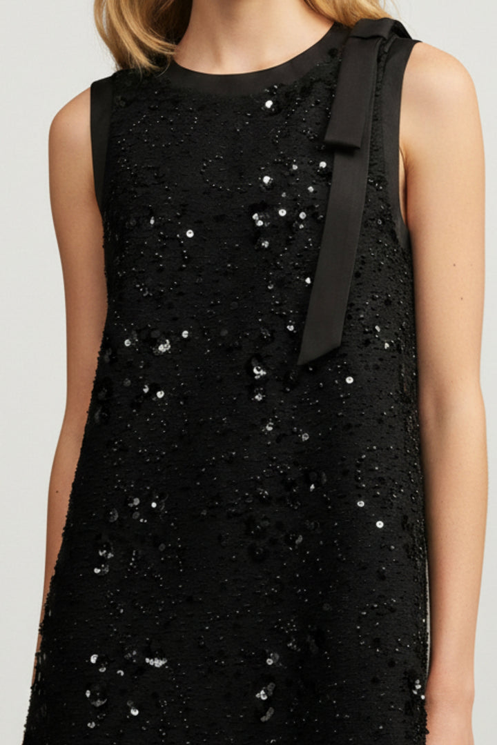 Black Serenity Embellished Dress