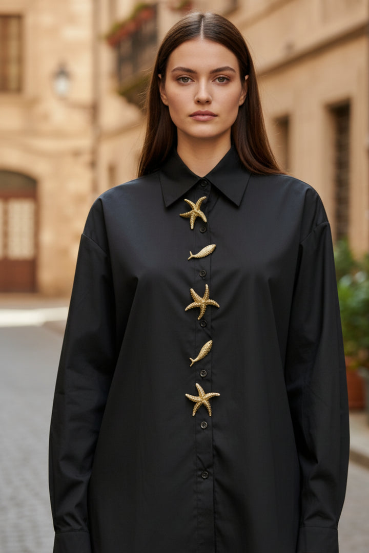 Black Coral Starfish Shirt