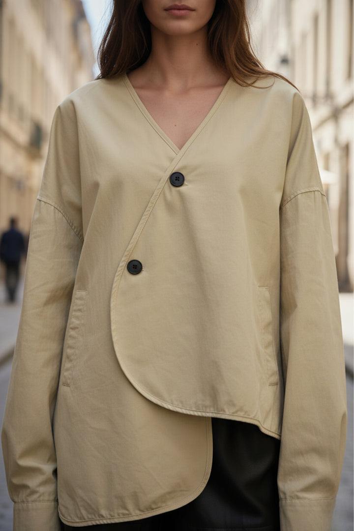 Cream Dream Street Wrap Jacket