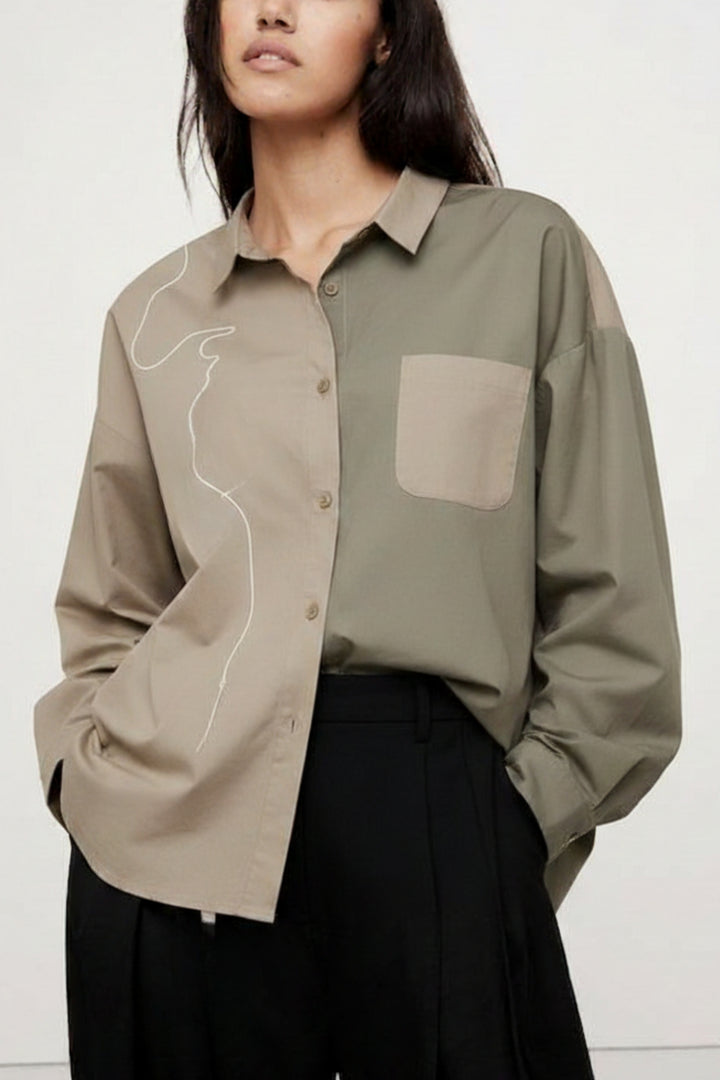 Double Shaded Oversized Shirt