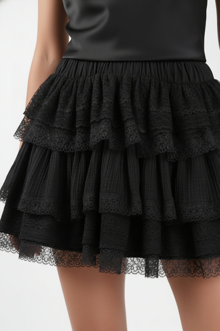 Twirl & Spin Black Skirt