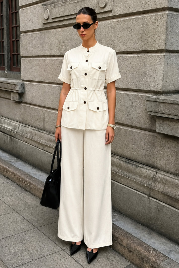 Vanilla Utility Linen Coord
