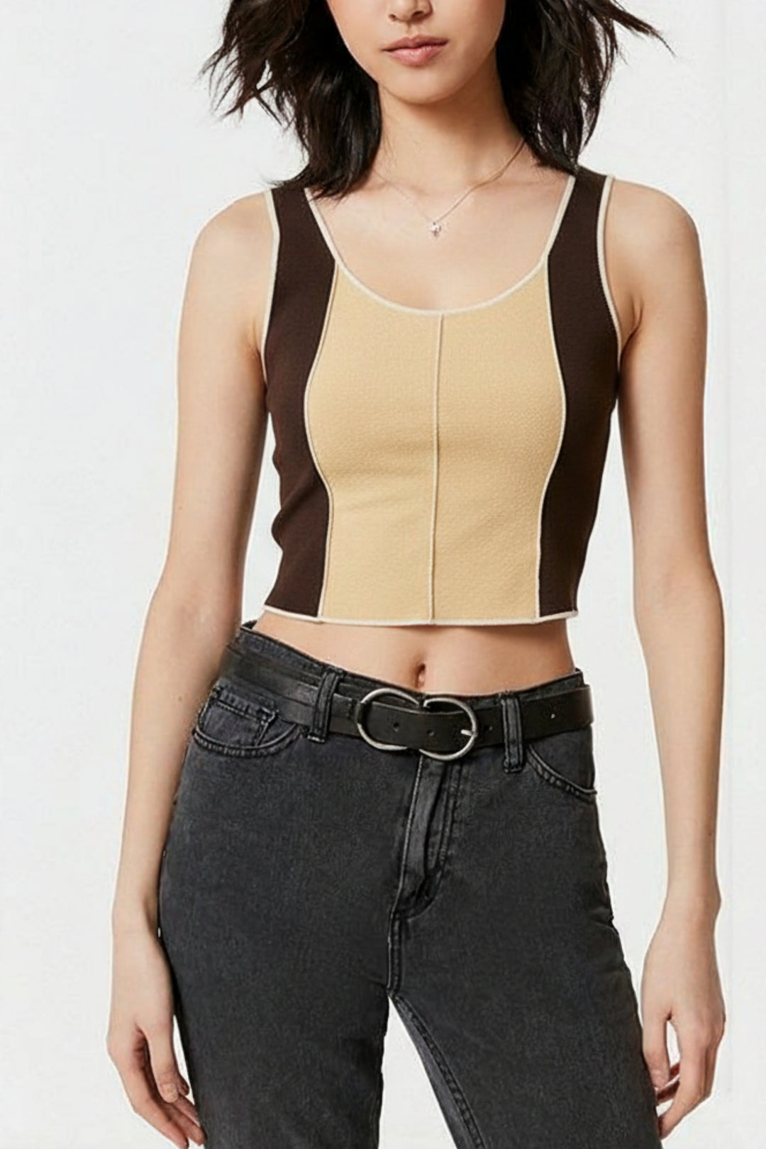 Pecan Brown Knitted Top