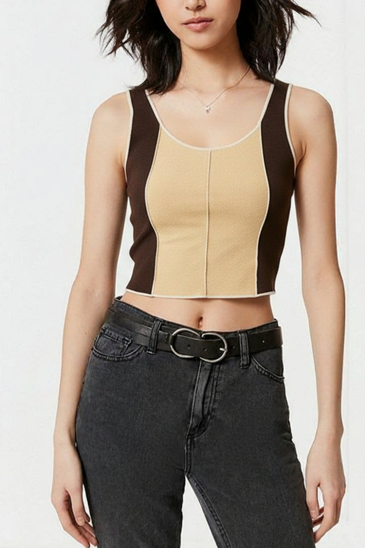 Pecan Brown Knitted Top